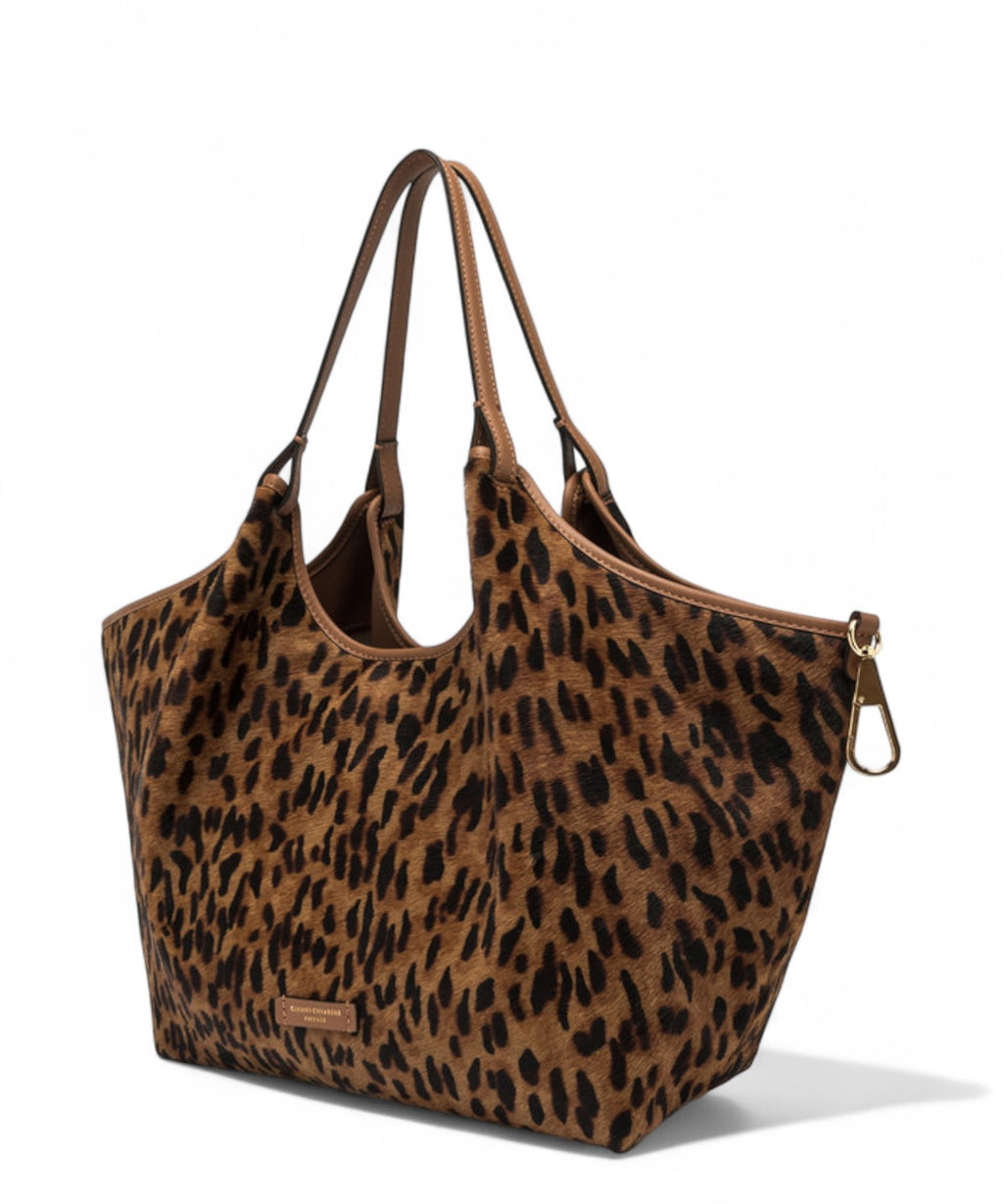 Gianni Chiarini Dua Big Borsa a Spalla in Pelle Effetto Cavallino