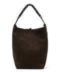 Gianni Chiarini Borsa Eliana Big in Suede con Manico Intrecciato