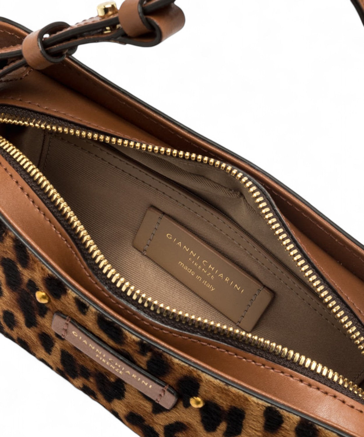 Gianni Chiarini Borsa Baguette Keira Lince in Pelle Cavallino