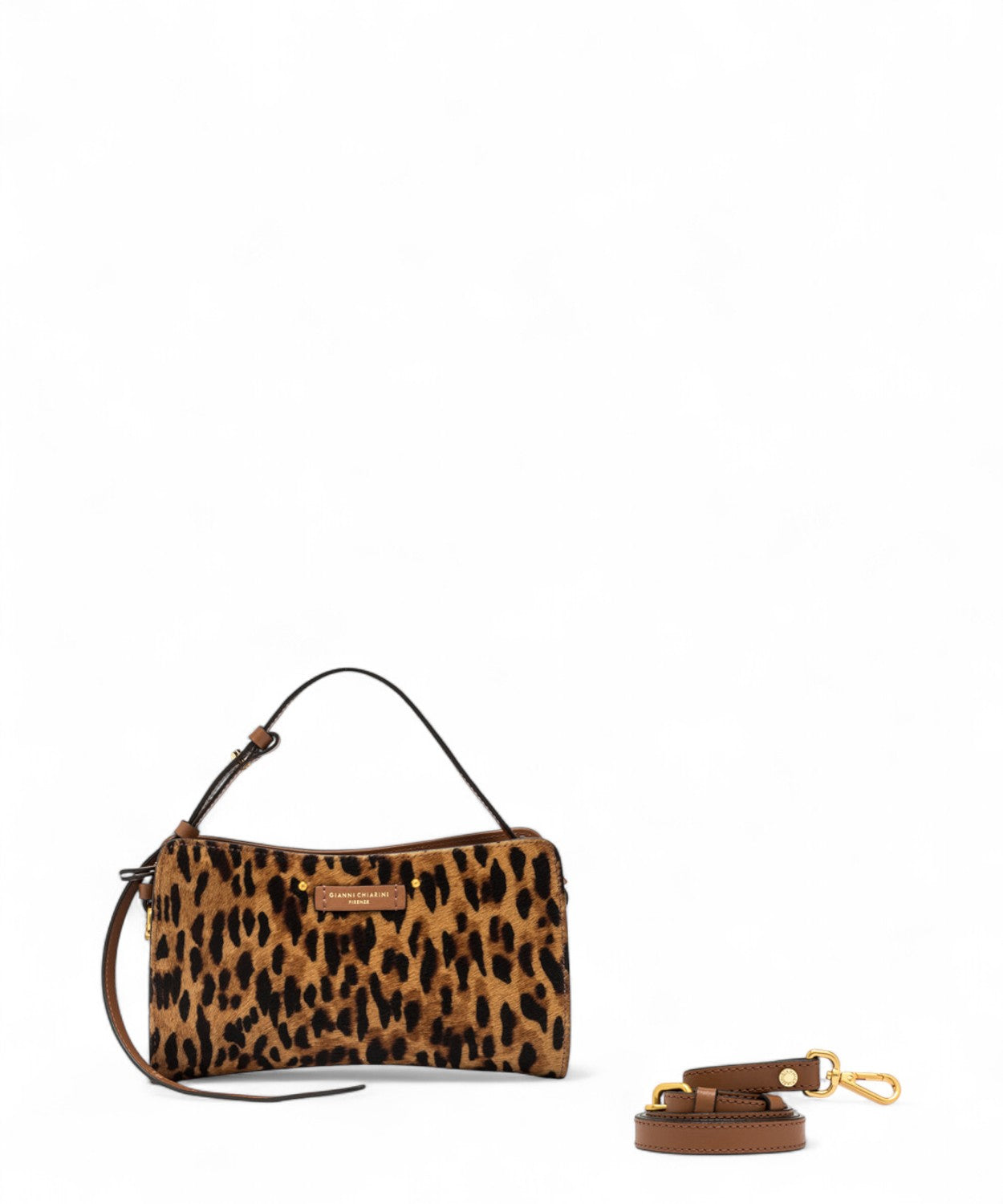 Gianni Chiarini Borsa Baguette Keira Lince in Pelle Cavallino