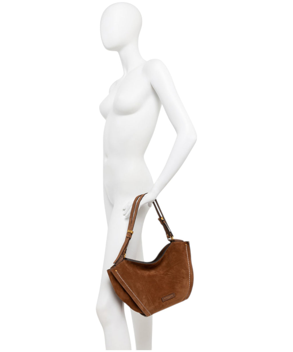 Borsa Bloom Mini in Pelle Scamosciata-Gianni Chiarini-Borse a spalla-Vittorio Citro Boutique