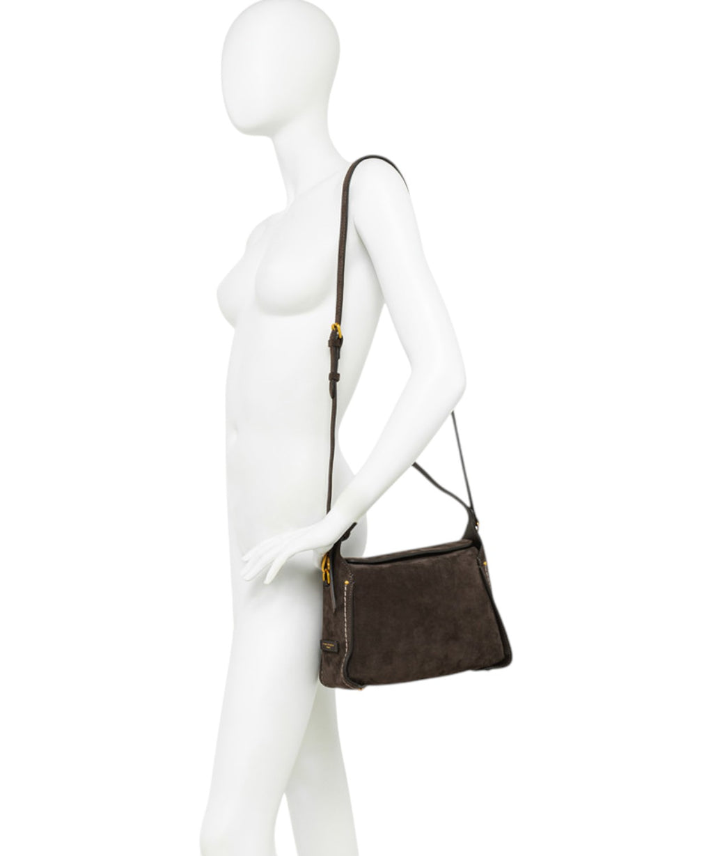 Borsa Penelope Mini in Pelle Scamosciata-Gianni Chiarini-Borse a spalla-Vittorio Citro Boutique