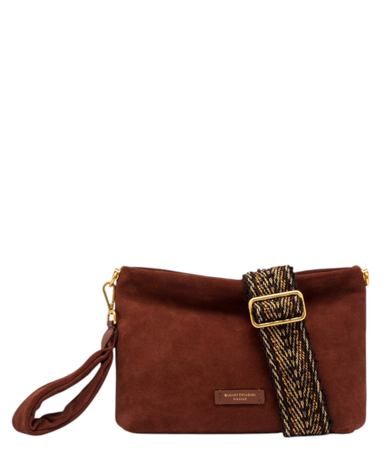Pochette Brenda in Pelle Scamosciata-Gianni Chiarini-Pochette-Vittorio Citro Boutique