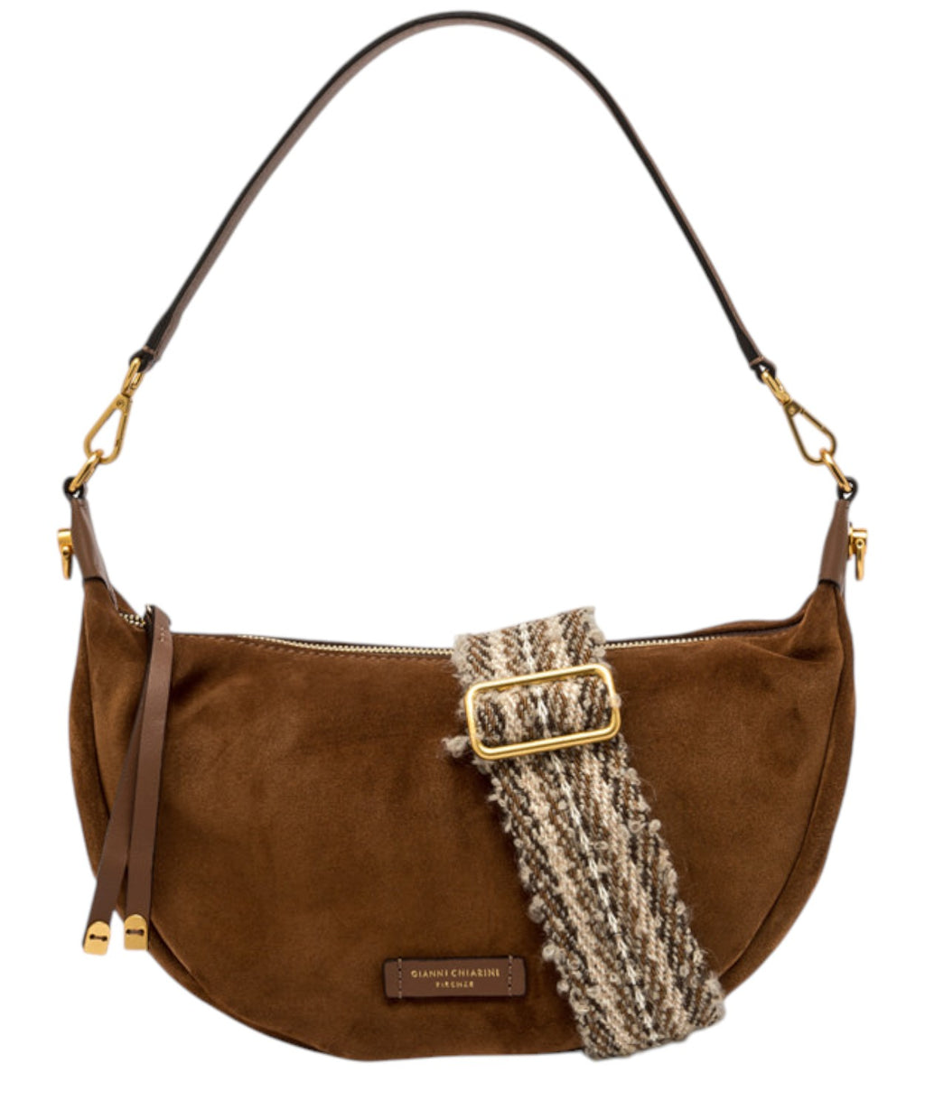 Borsa Aisha in Pelle Scamosciata-Gianni Chiarini-Borse a spalla-Vittorio Citro Boutique