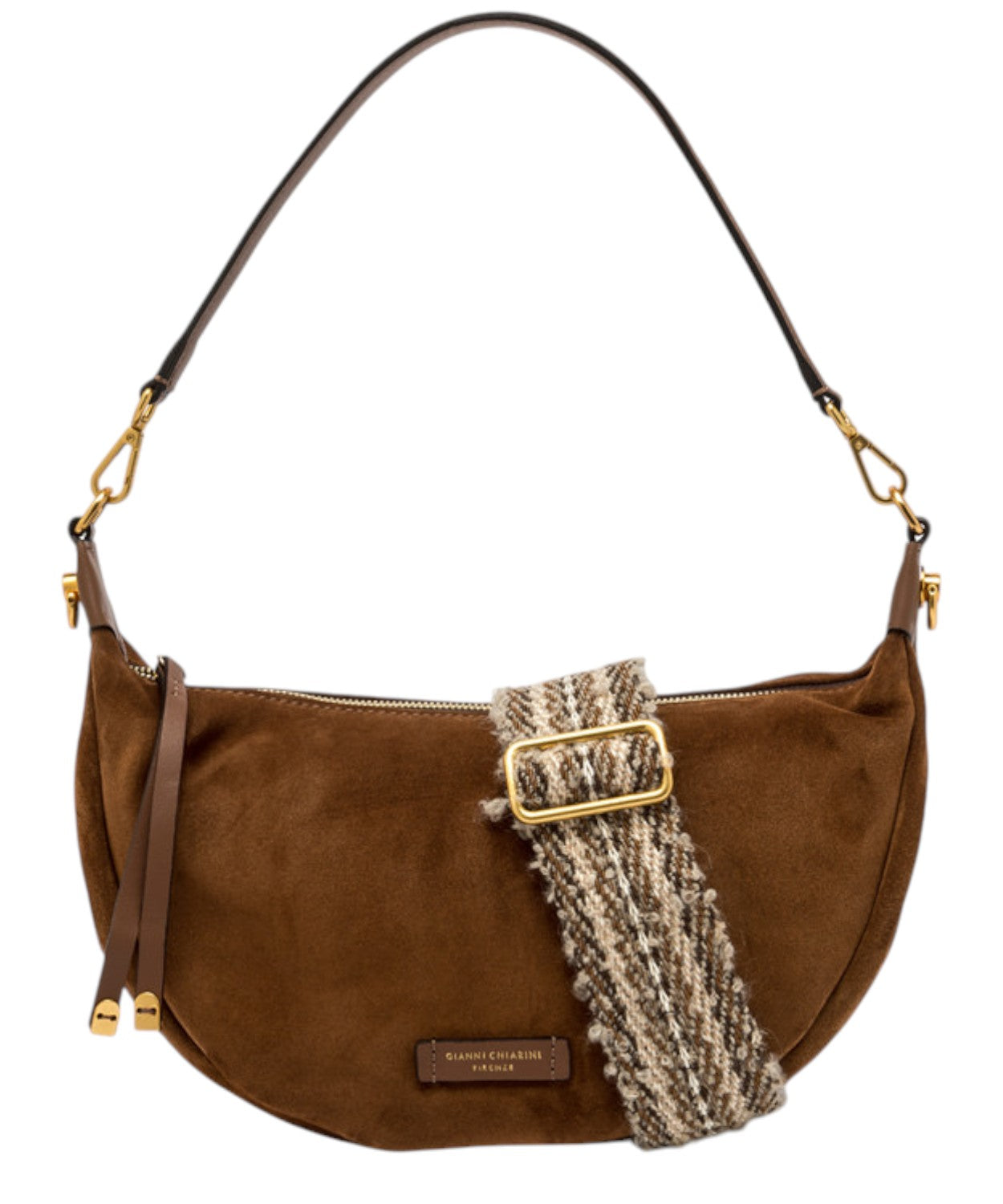 Borsa Aisha in Pelle Scamosciata-Gianni Chiarini-Borse a spalla-Vittorio Citro Boutique