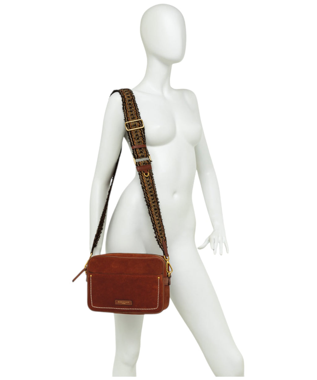 Borsa Nina in Pelle Scamosciata-Gianni Chiarini-Borse a spalla-Vittorio Citro Boutique
