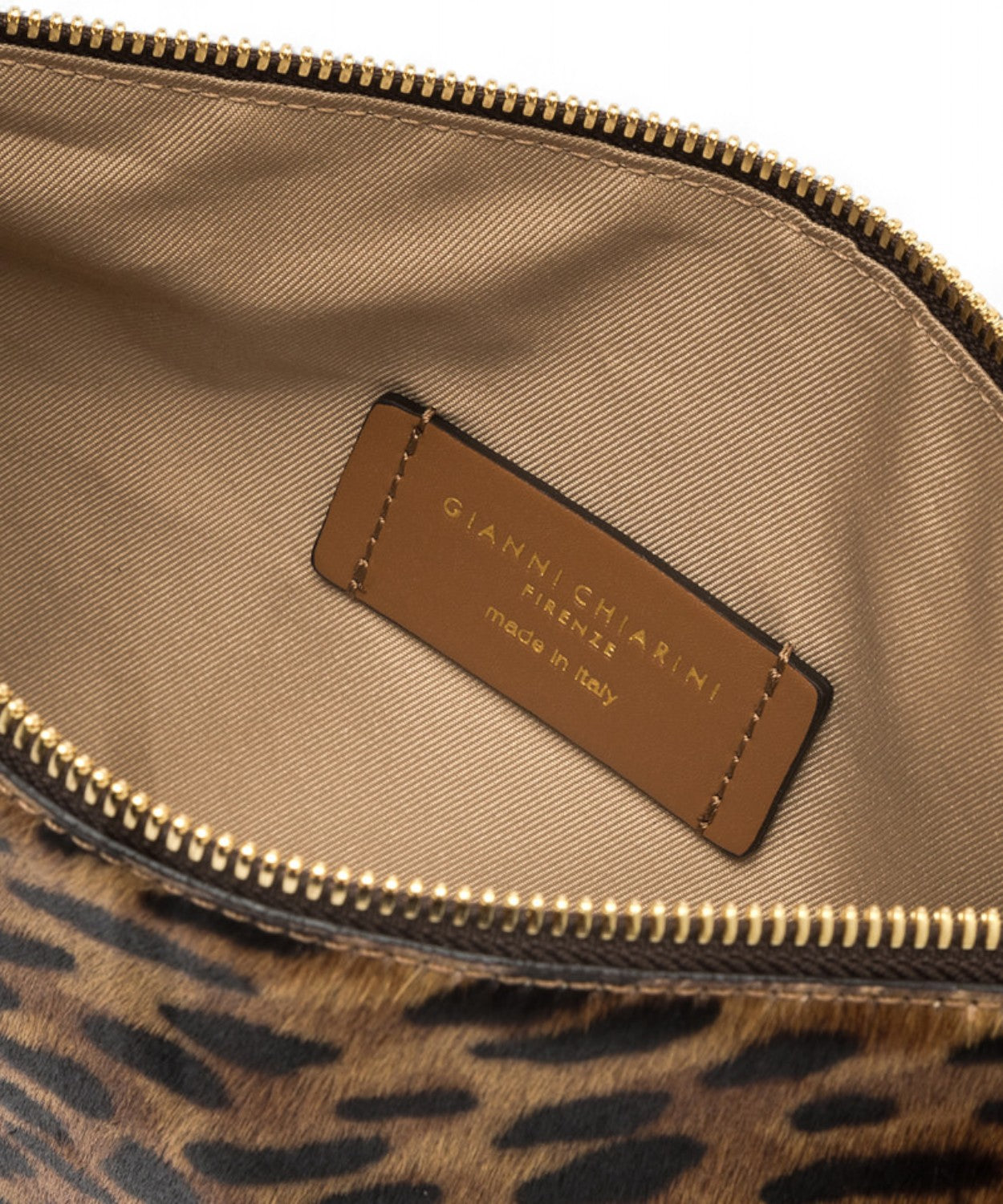 Gianni Chiarini Clutch Hermy in Pelle Effetto Cavallino con Tracolla