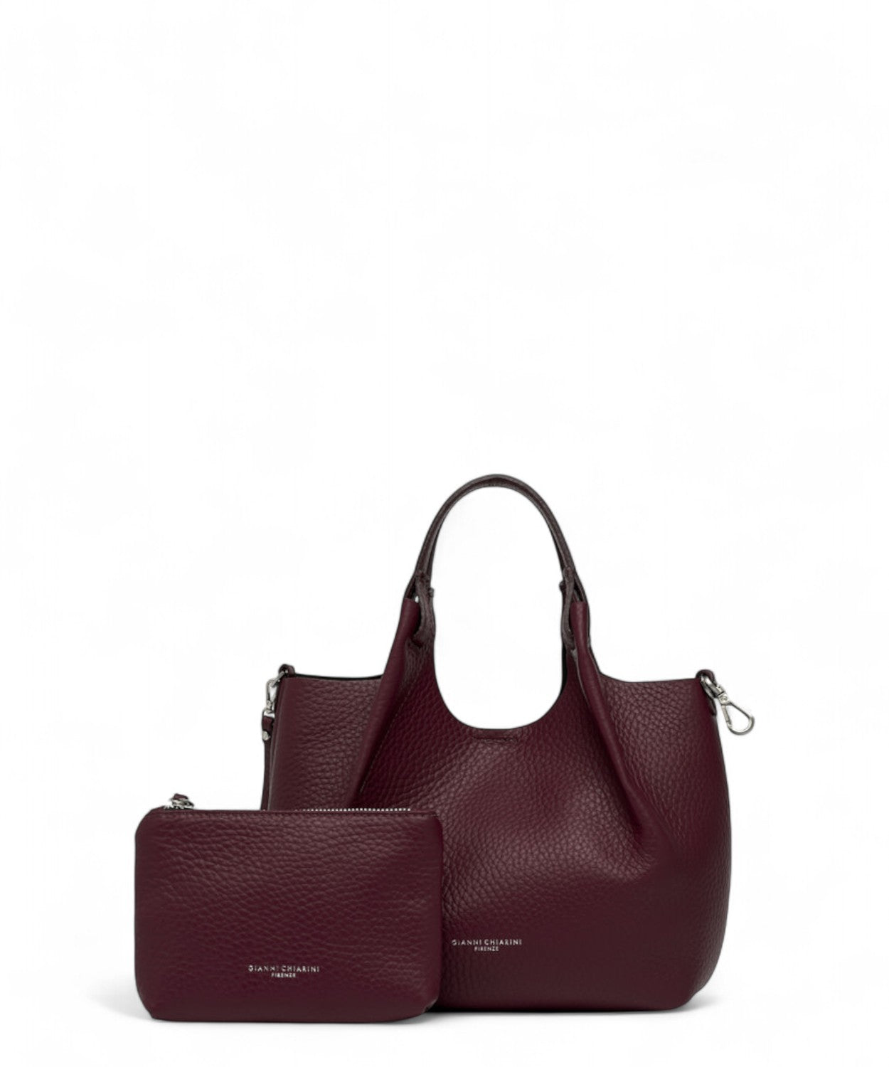 Gianni Chiarini Borsa Dua Mini in Pelle Grana Maxi