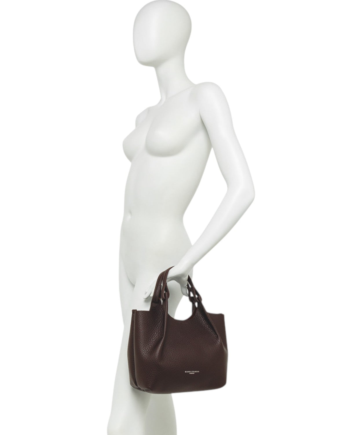 Borsa Dua Mini in Pelle a Grana Maxi-Gianni Chiarini-Borse a mano-Vittorio Citro Boutique