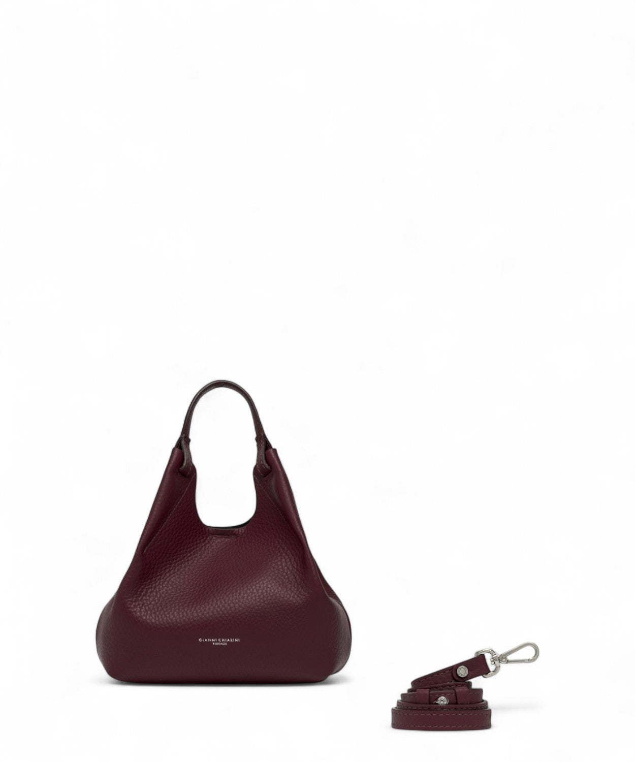 Gianni Chiarini Borsa Dua Mini in Pelle Grana Maxi