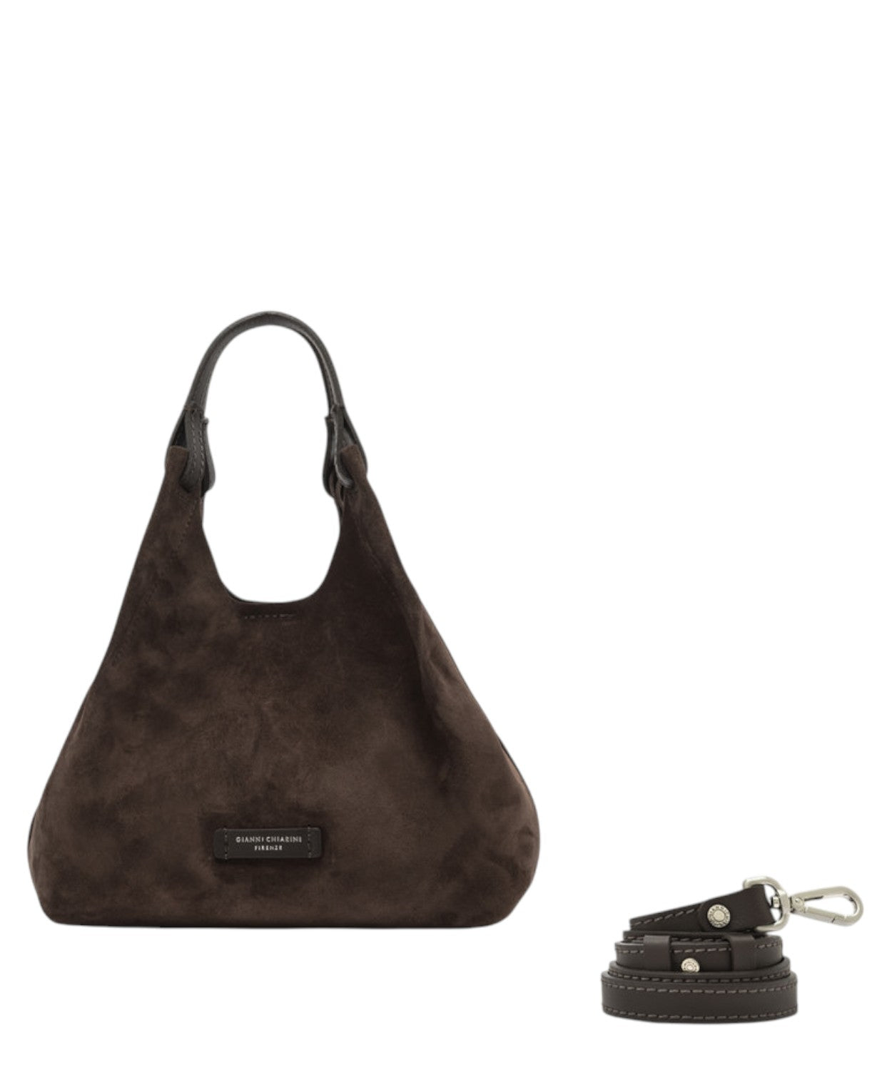 Borsa Dua Mini in Pelle Scamosciata-Gianni Chiarini-Borse a mano-Vittorio Citro Boutique