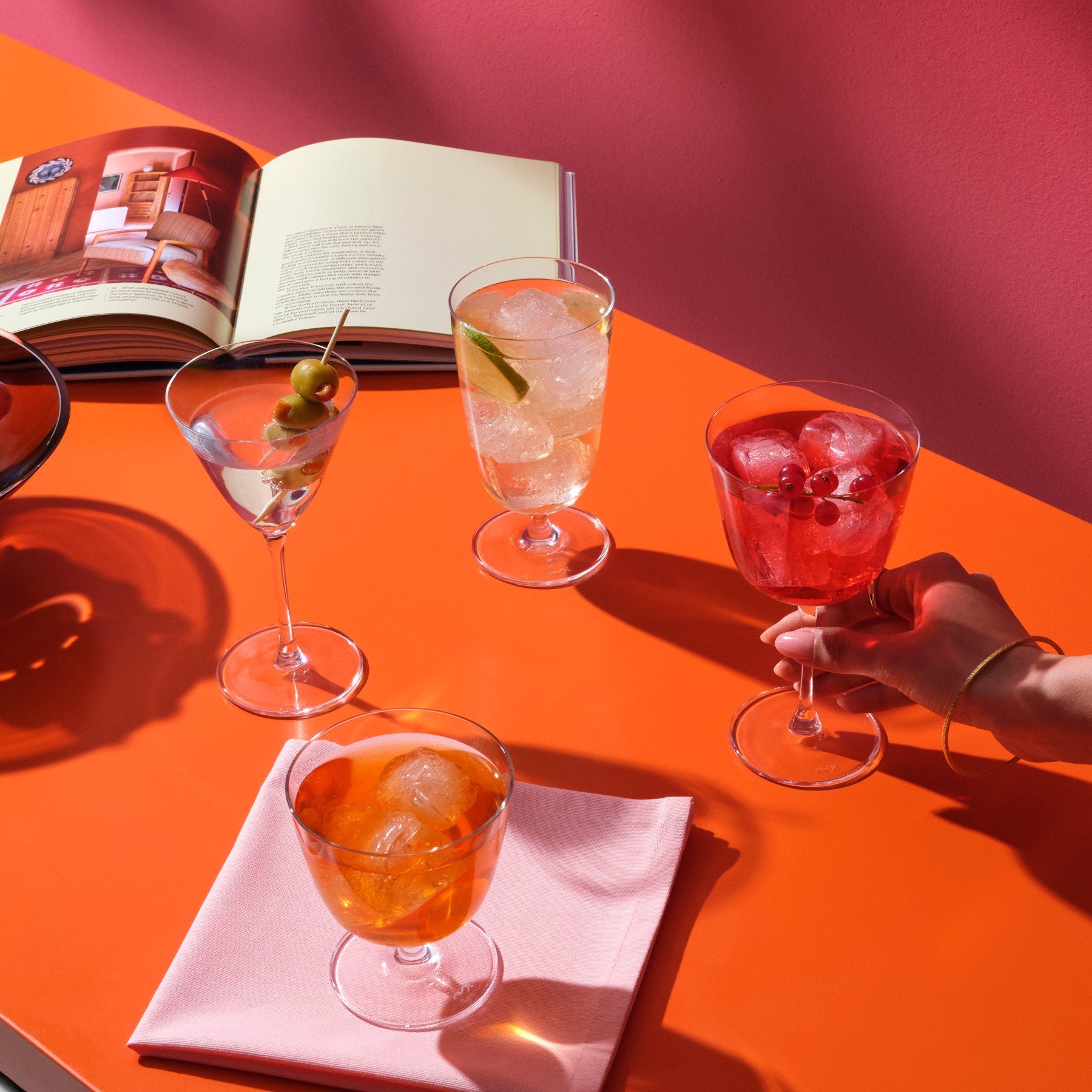Bar/Giani Set di 4 Cocktail Glass Short-NUDE EU-cocktail glass-Vittorio Citro Boutique