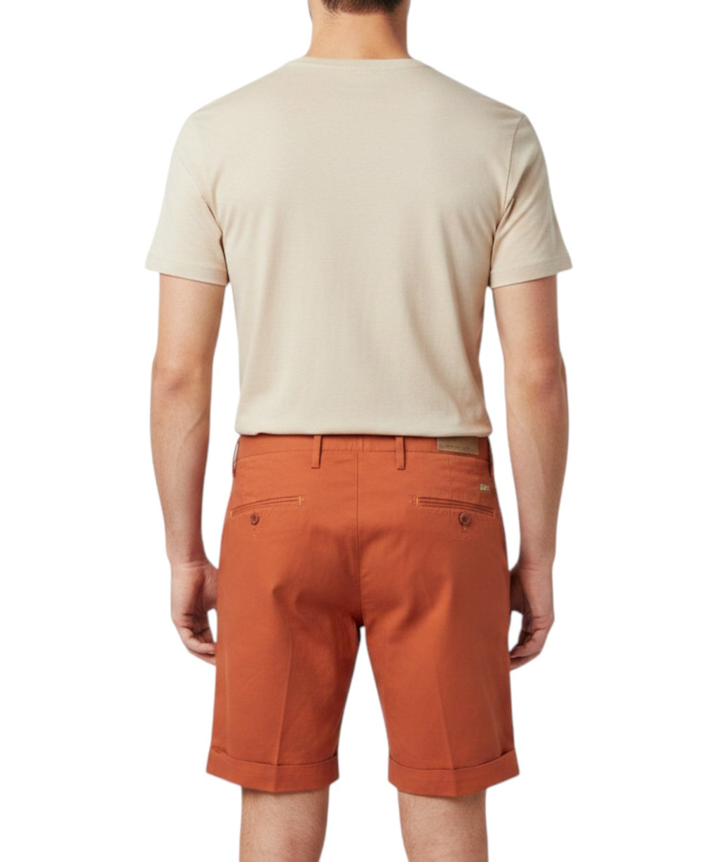 Bermuda Hombre Michael Coal en Algodón Pima Stretch