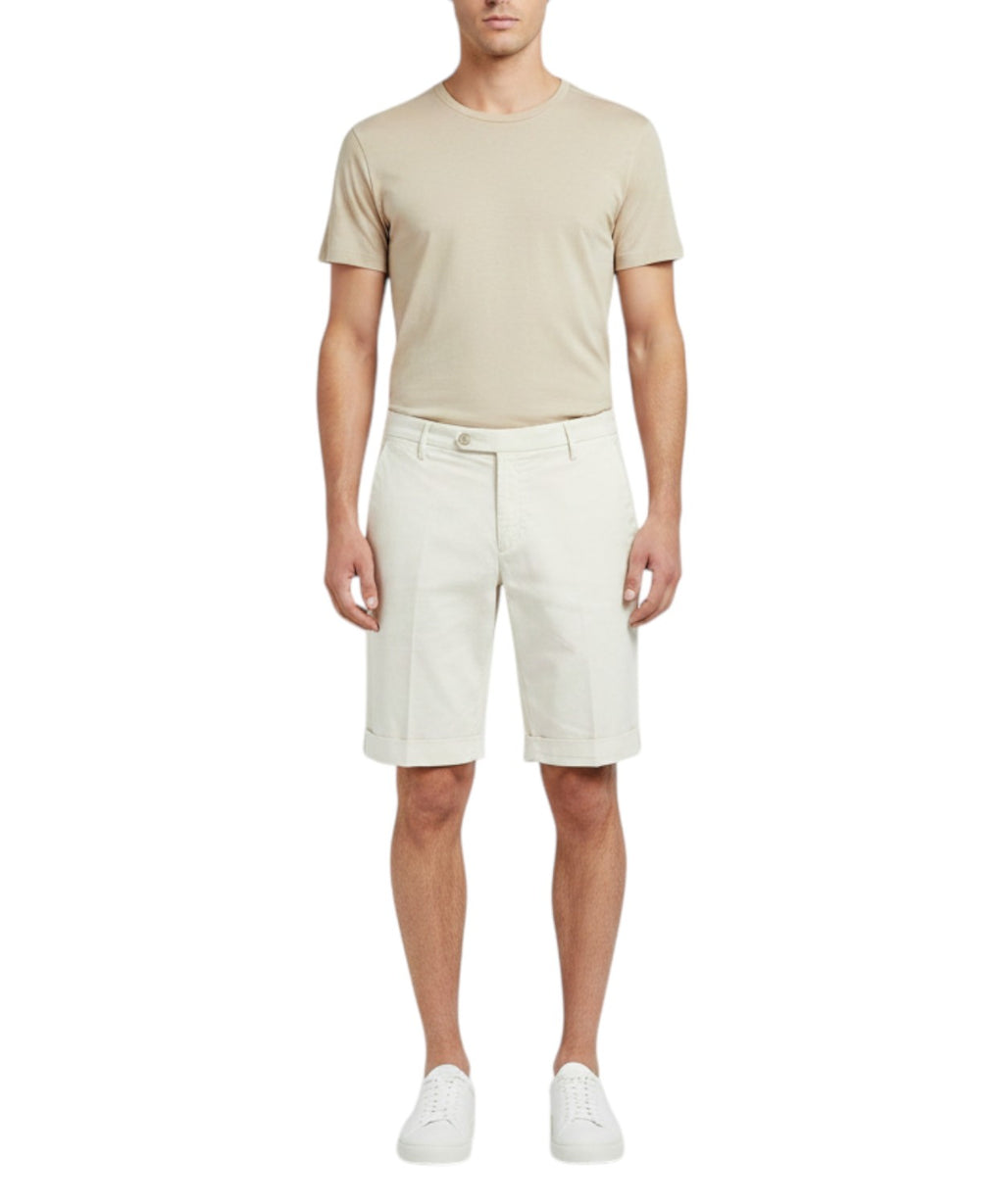 Bermuda Hombre Algodón Stretch Vientre Plano