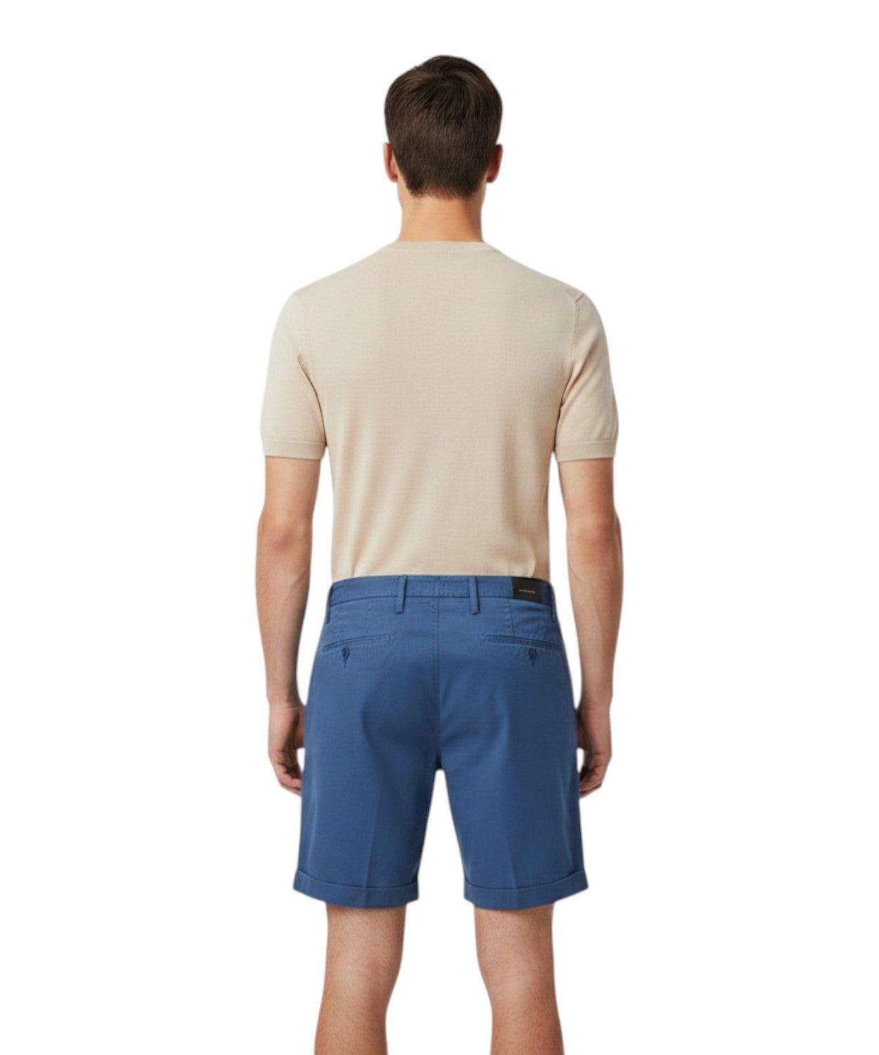 Pánské bermudy Michael Coal z bavlny Pima Stretch
