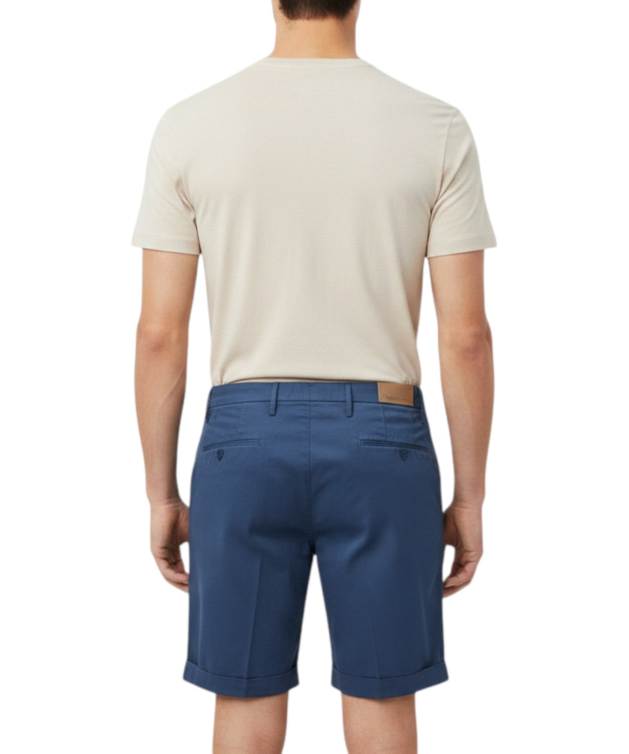 Men's Stretch Cotton Bermuda Shorts Michael Coal