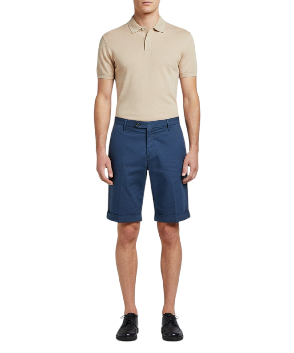 Men's Stretch Cotton Bermuda Shorts Michael Coal