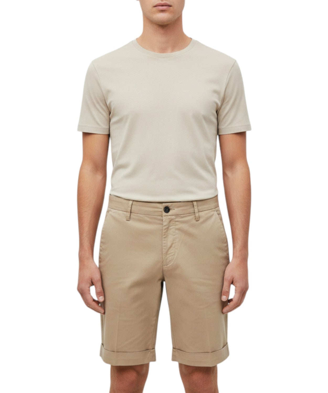 Pánské bermudy Michael Coal z bavlny Pima Stretch