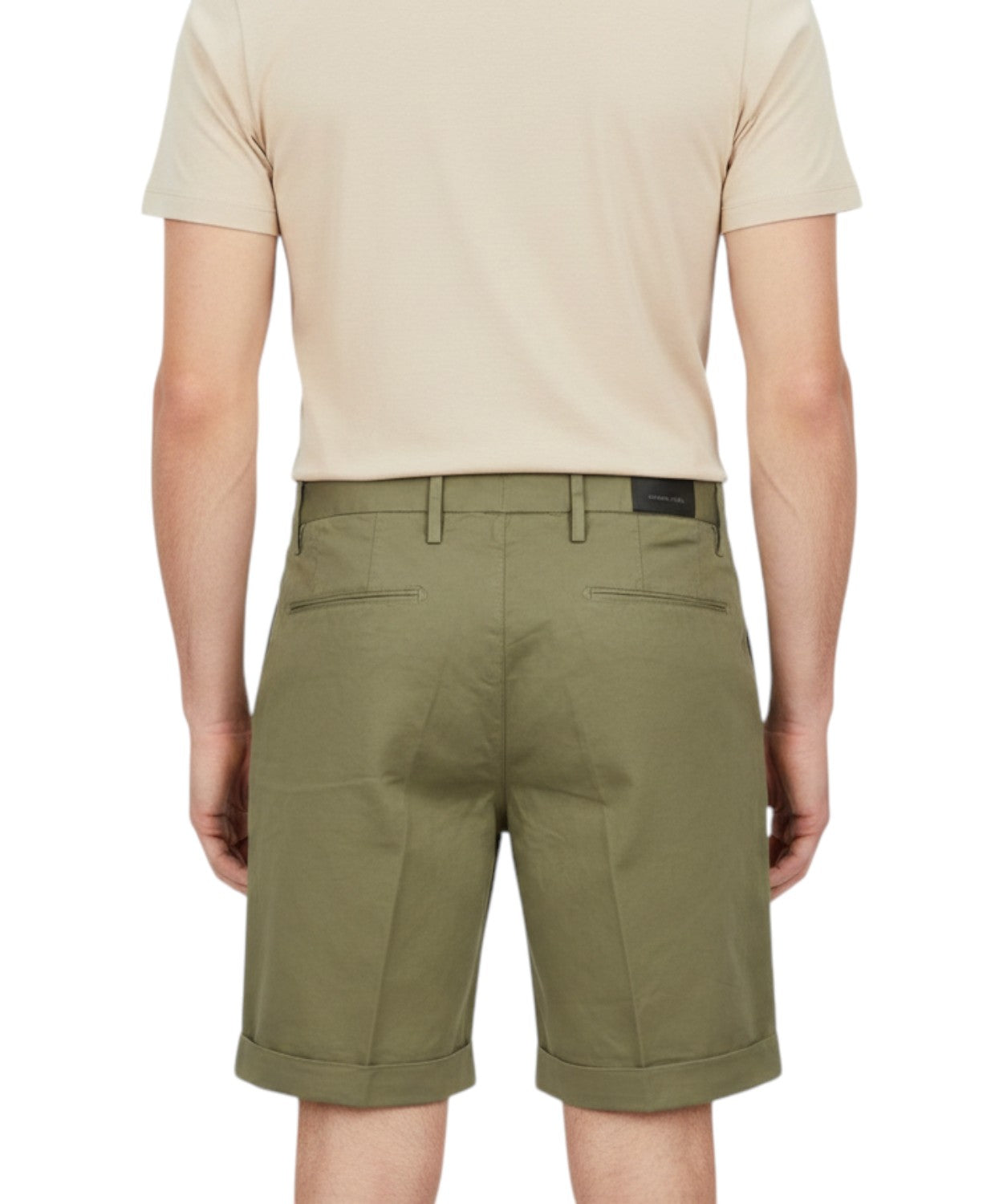 Bermuda Hombre Algodón Stretch Vientre Plano