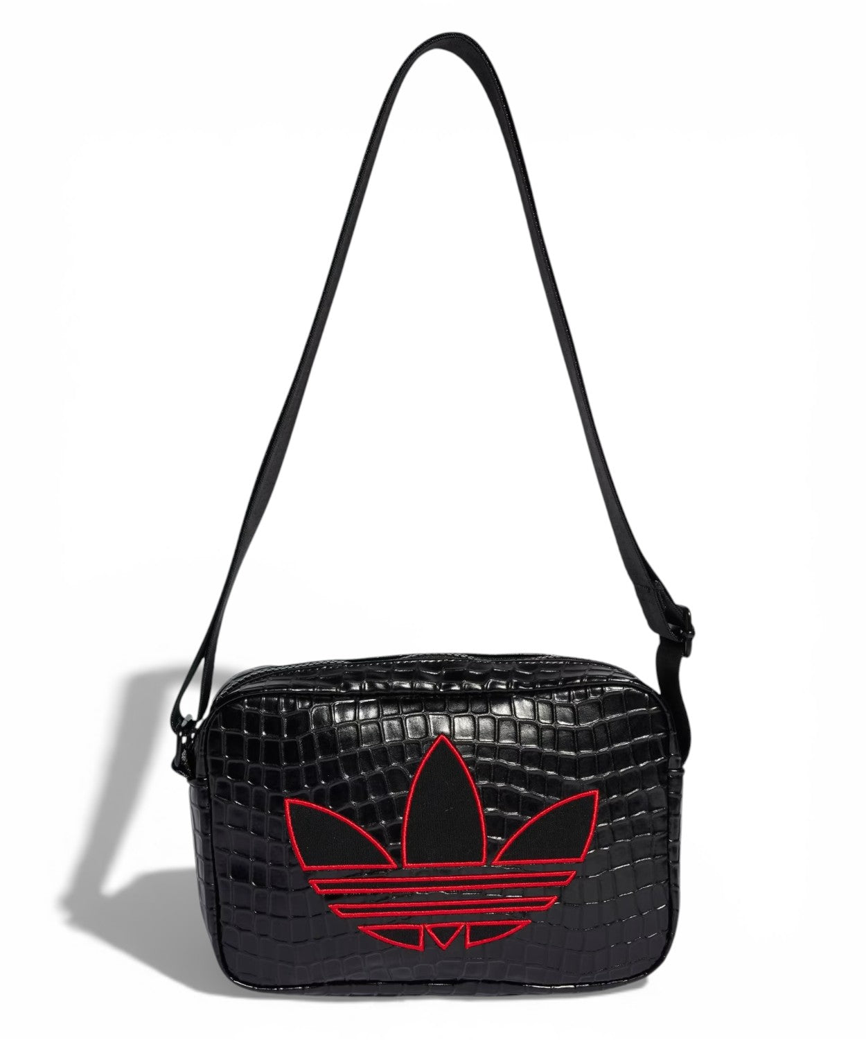 Adidas Originals Borsa Tracolla Mini PU Effetto Coccodrillo