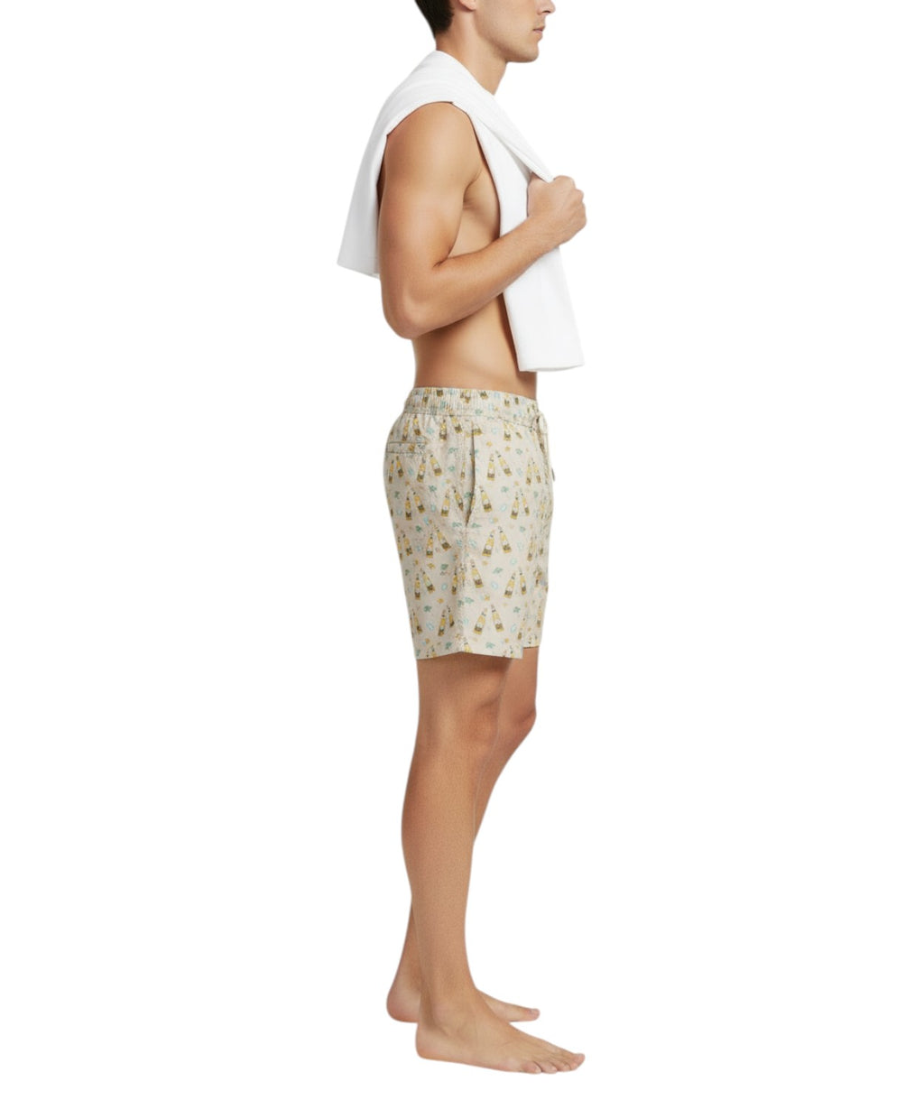 Men's MC2 Saint Barth Ultralight Swimsuit with Pattern