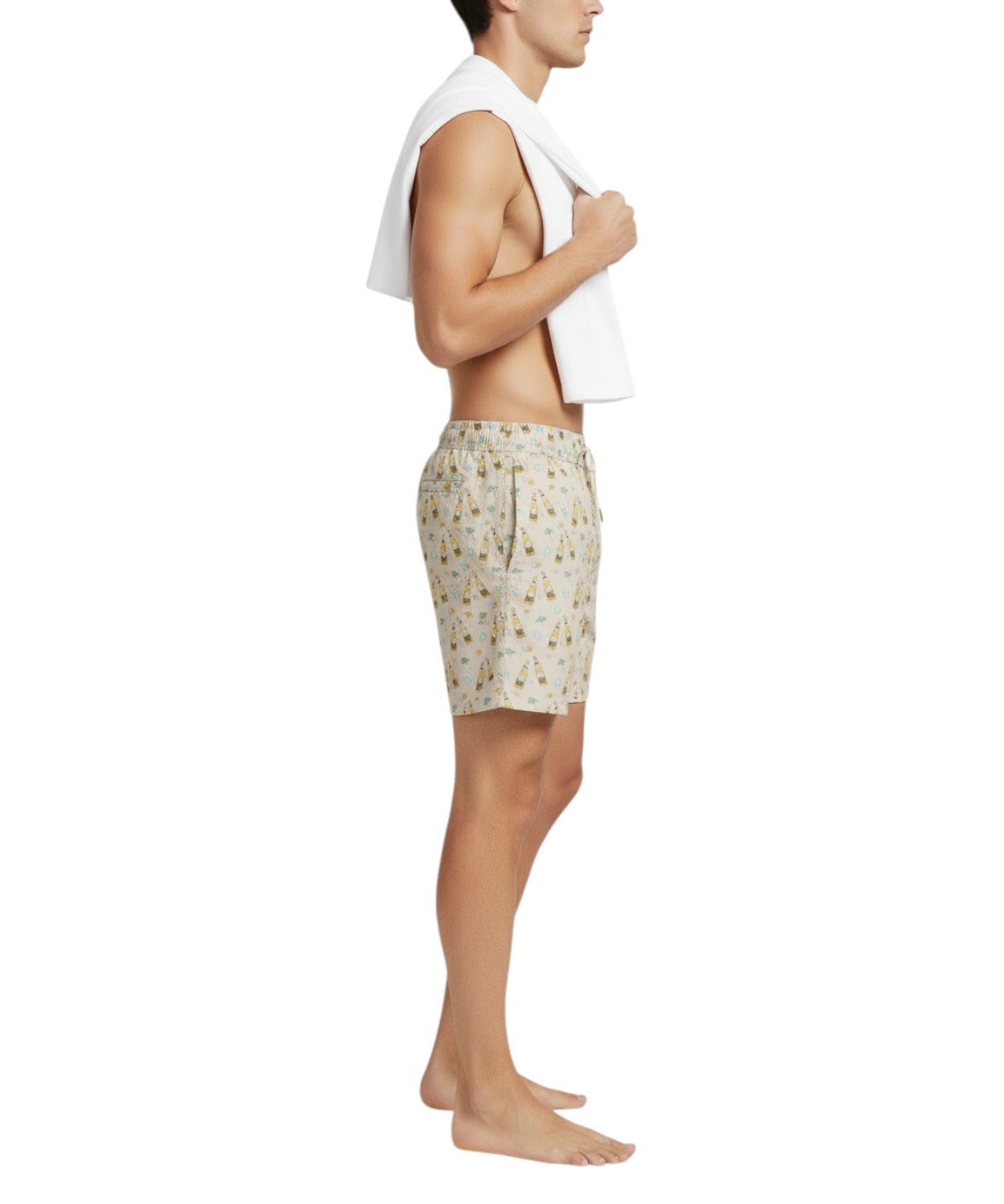 Men's MC2 Saint Barth Ultralight Swimsuit with Pattern