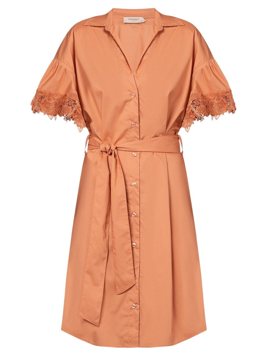 Abito Chemisier con Pizzo-Twinset-Abiti-Vittorio Citro Boutique