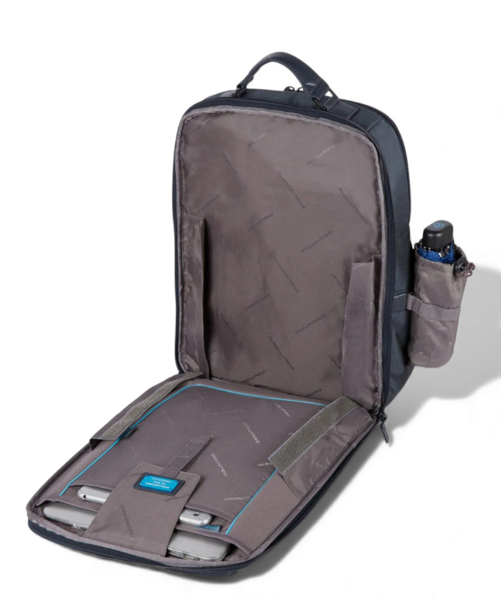 Piquadro 15.6" Laptop Backpack with Advanced Features