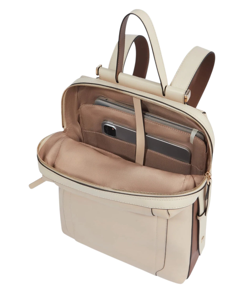 Piquadro Women's Leather Laptop Backpack 14 Inch