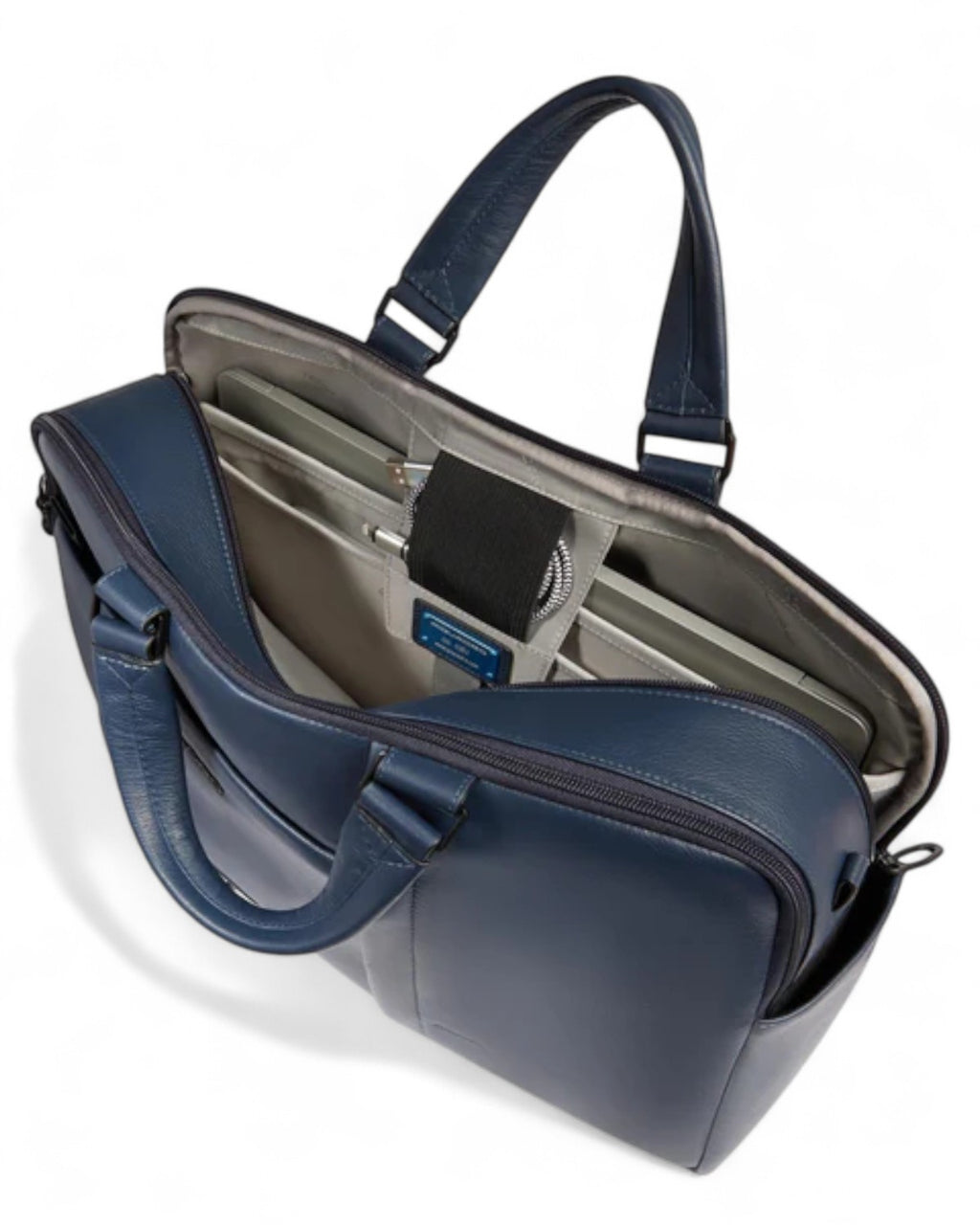 Borsa Porta PC 15,6" in Pelle con Tracolla Removibile-Borse da lavoro-Piquadro-Vittorio Citro Boutique