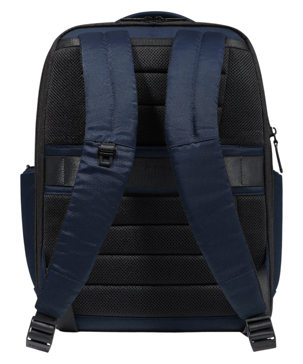 15.6" Fast-Check Leather and Fabric Laptop Backpack