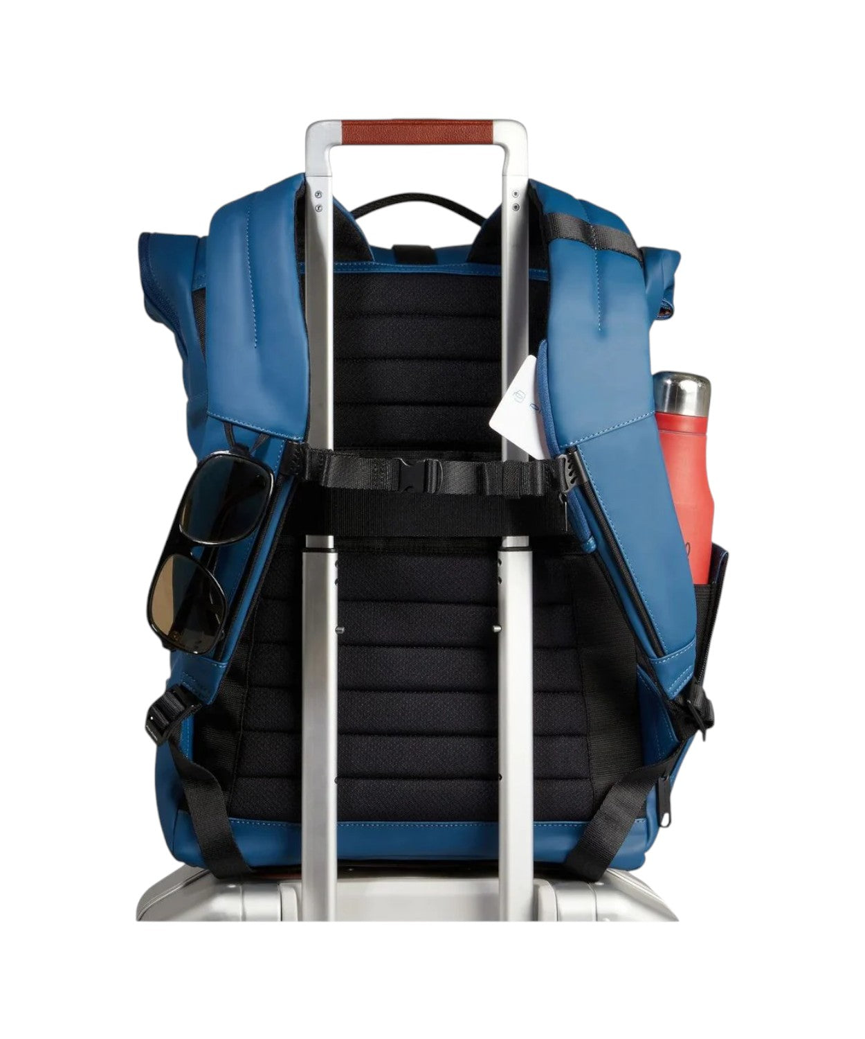 Piquadro Corner Roll-Top Backpack Water-Resistant