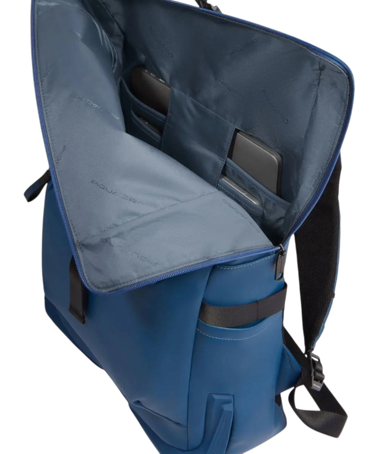 Piquadro Corner Roll-Top Backpack Water-Resistant