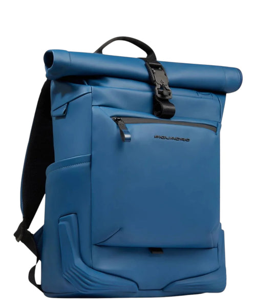 Piquadro Corner Roll-Top Backpack Water-Resistant