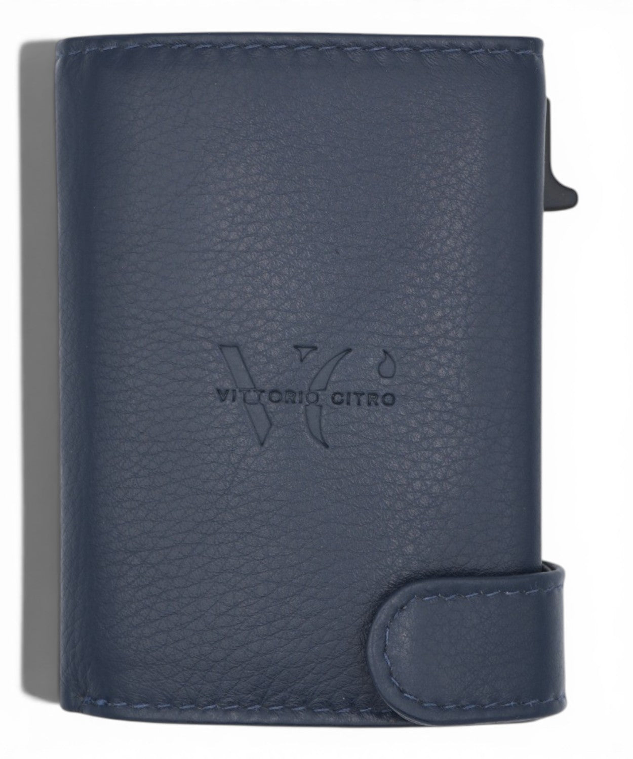 VittorioCitro Men's Wallet Blue Leather RFID