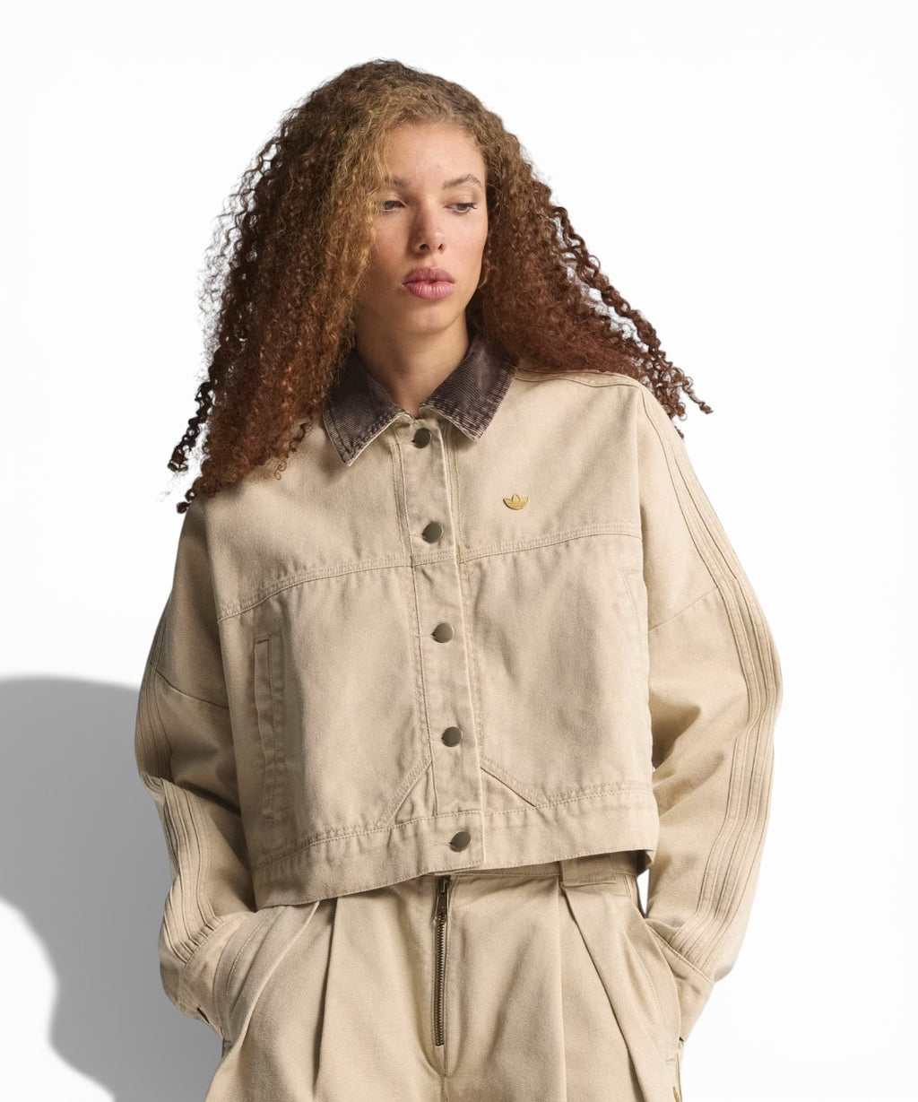 Oversize bunda Adidas Originals z bavlněného plátna