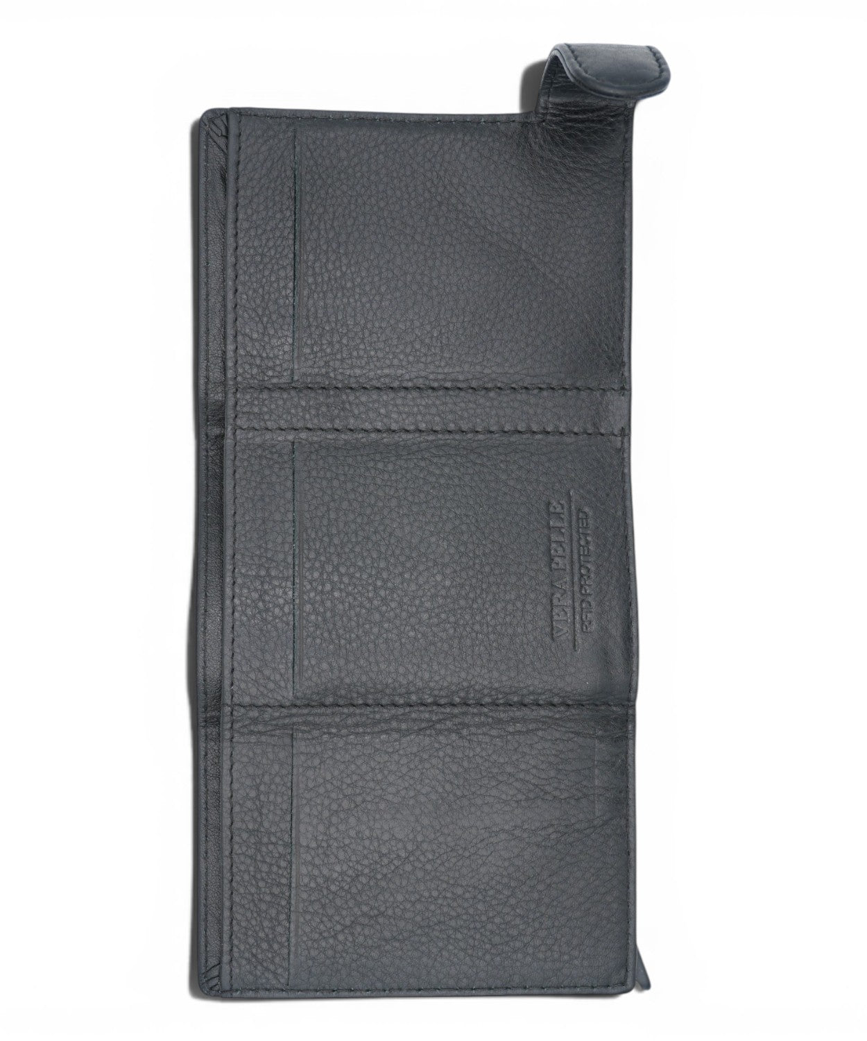 VittorioCitro Men's Black Leather Wallet with RFID