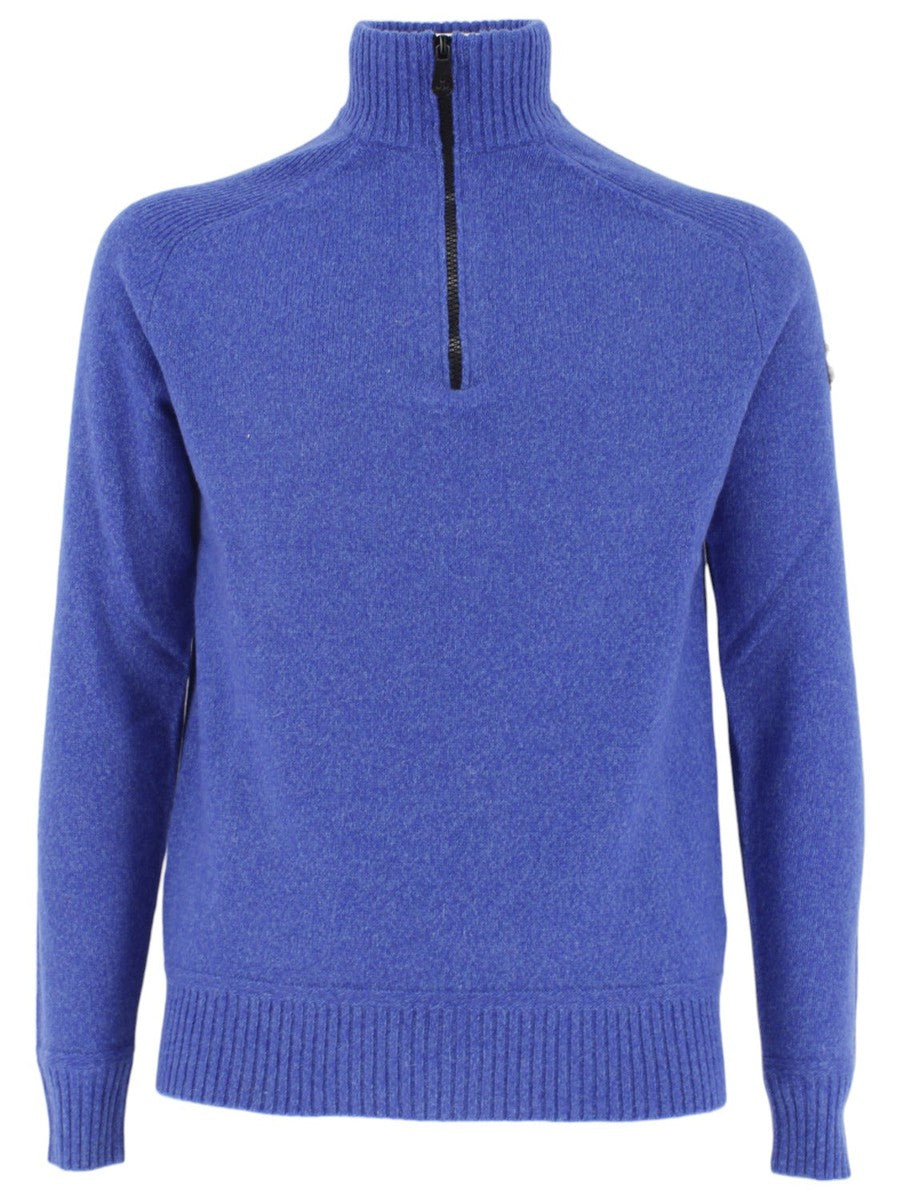 BRAILLE 01 MAGLIA A COLLO ALTO IN MISTO LANA MOULINÉ-Maglieria-Peuterey-Vittorio Citro Boutique