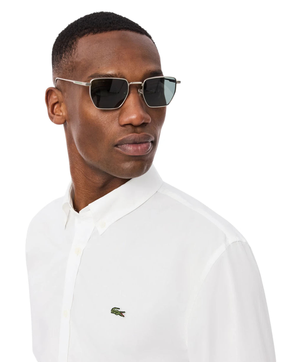 Koszula męska Lacoste z elastycznego popeliny z logo