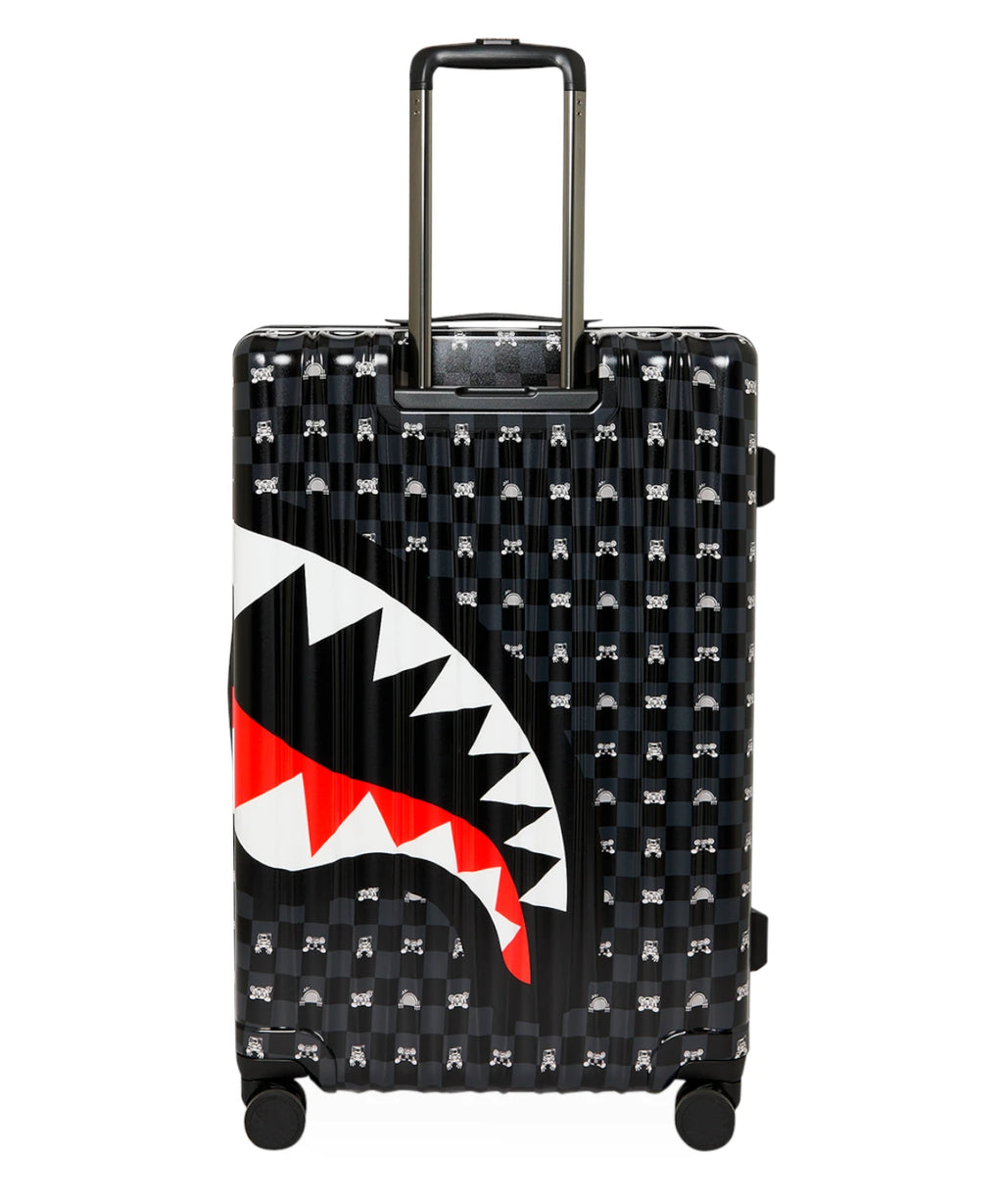 Sprayground Gray Peeking Character Sketch Luggage