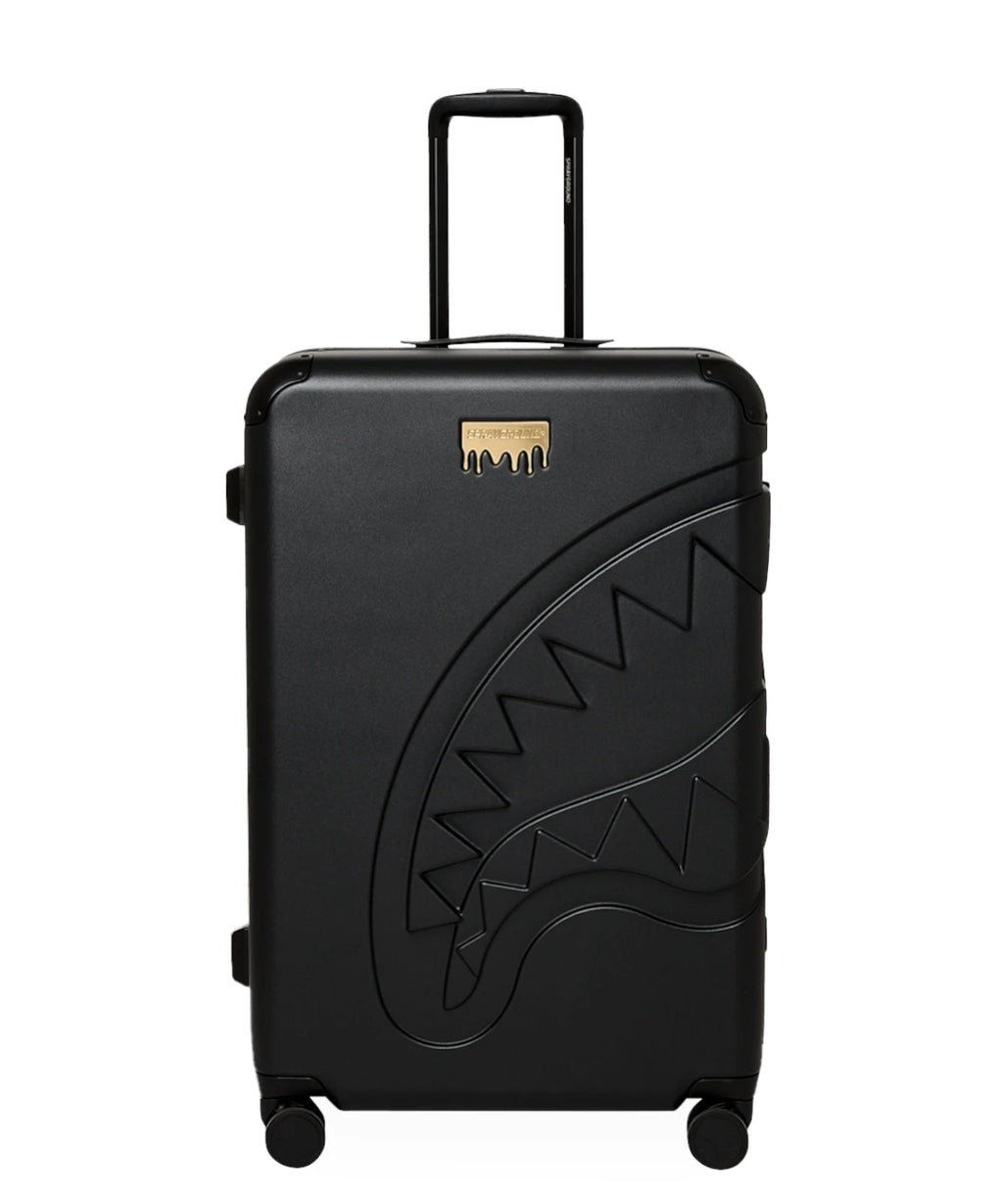 Sprayground Gold Brick Lux Large Hard Suitcase