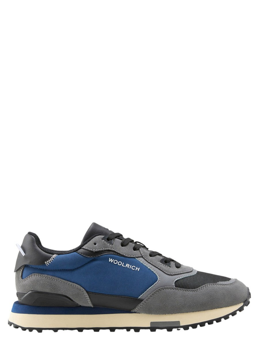 Retro Sneakers in pelle con dettagli in nylon-Woolrich-Sneakers-Vittorio Citro Boutique