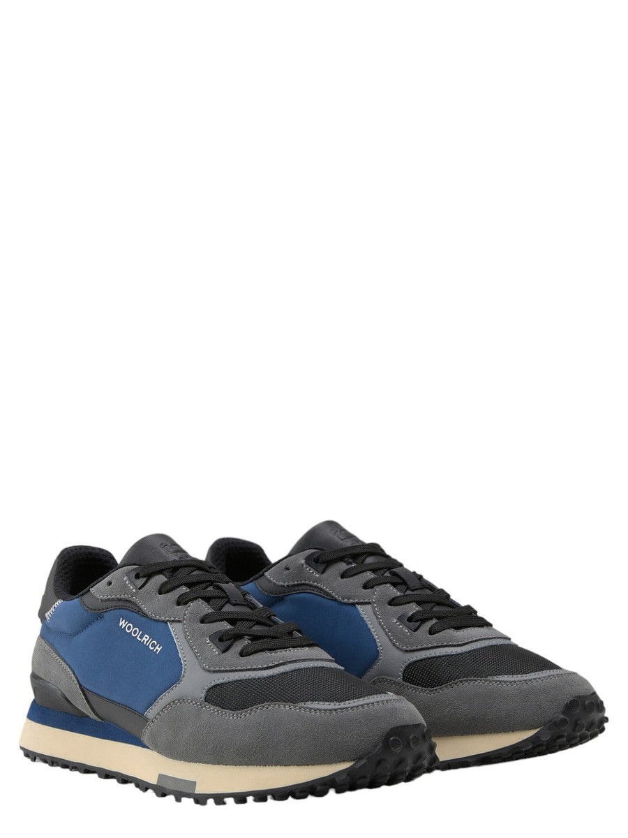 Retro Sneakers in pelle con dettagli in nylon-Woolrich-Sneakers-Vittorio Citro Boutique