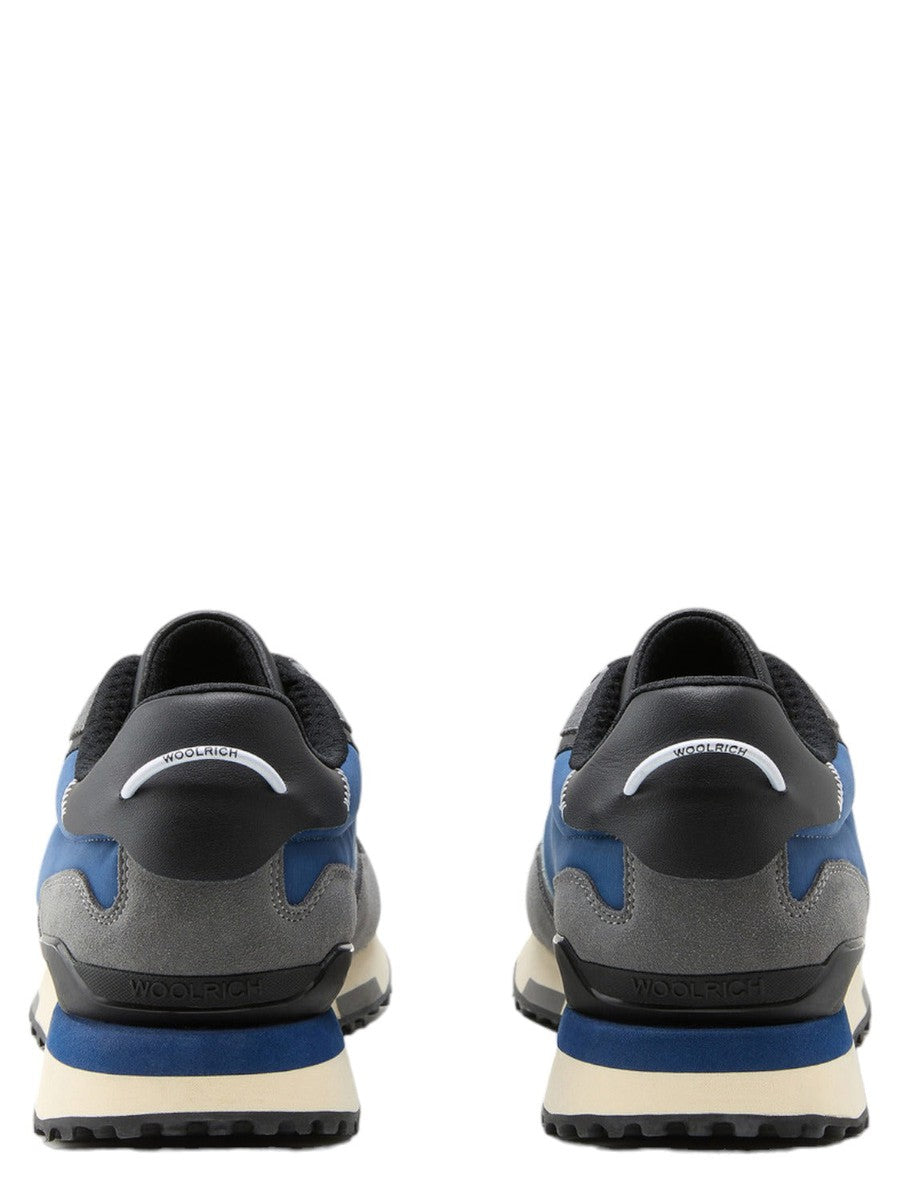 Retro Sneakers in pelle con dettagli in nylon-Woolrich-Sneakers-Vittorio Citro Boutique