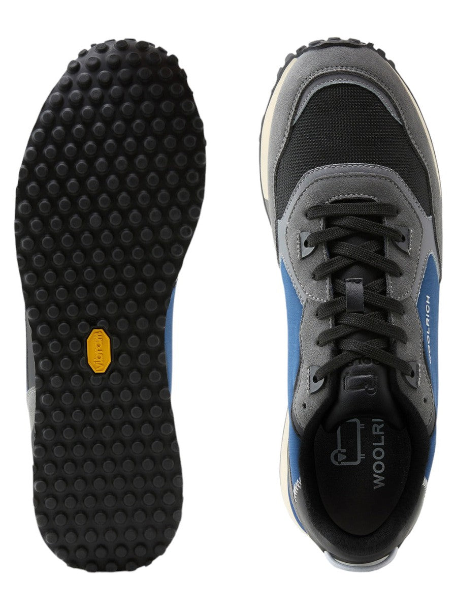 Retro Sneakers in pelle con dettagli in nylon-Woolrich-Sneakers-Vittorio Citro Boutique