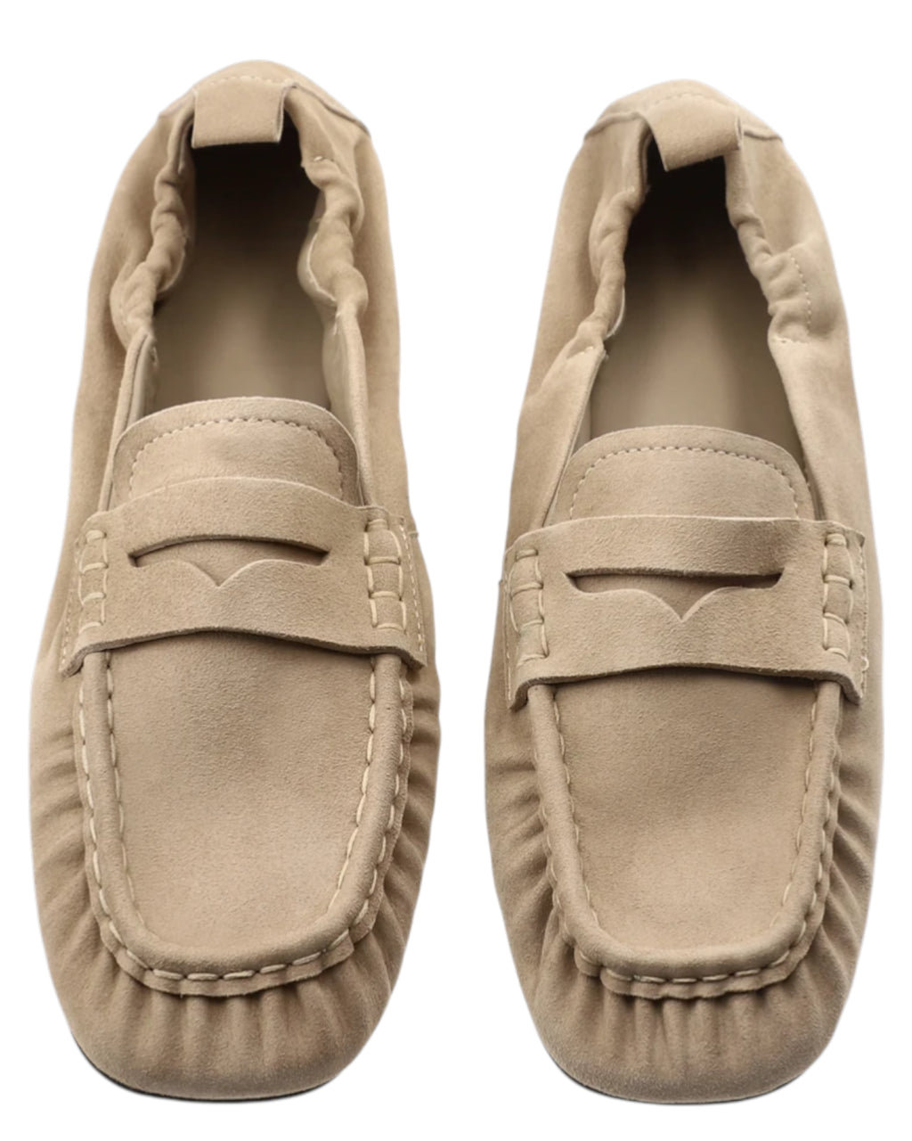 Women's Suede Loafer Sand - Slip-On Loafer