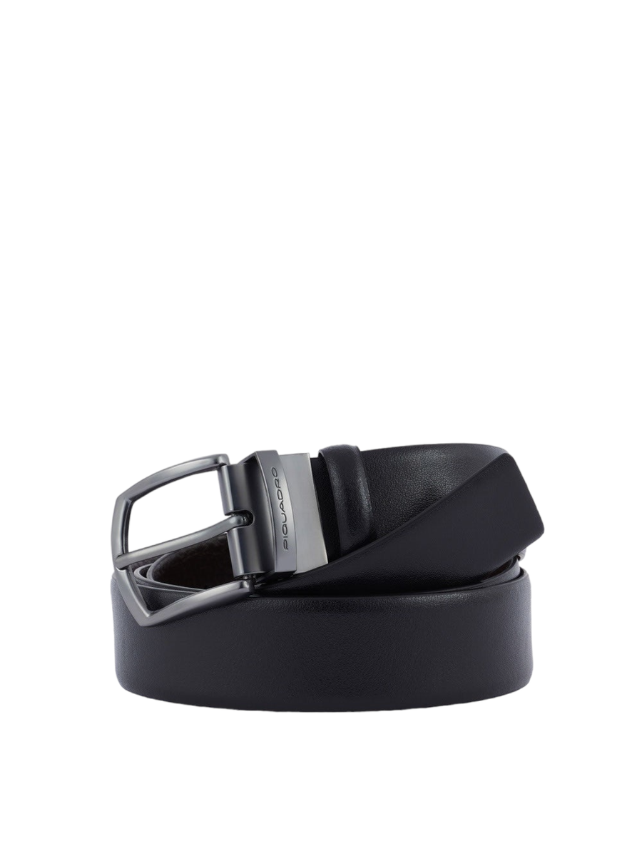 Cintura uomo reversibile con fibbia ad ardiglione-Piquadro-Cinture-Vittorio Citro Boutique