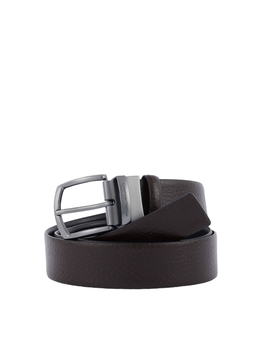 Cintura uomo reversibile con fibbia ad ardiglione-Piquadro-Cinture-Vittorio Citro Boutique