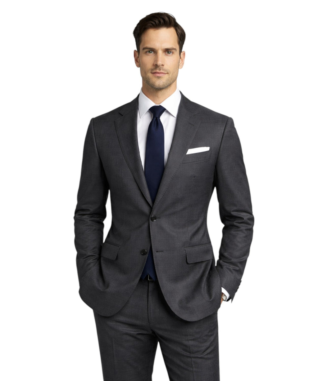 Slim fit hvid skjorte til herre til ceremoni