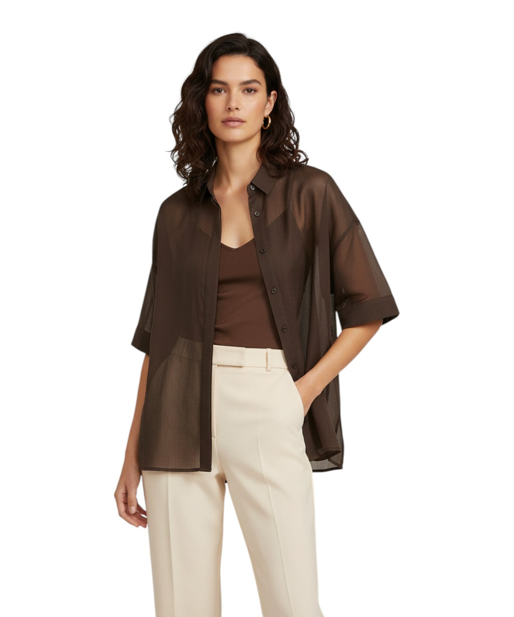 Camicia MMLSASIA MM Max Mara met korte mouwen